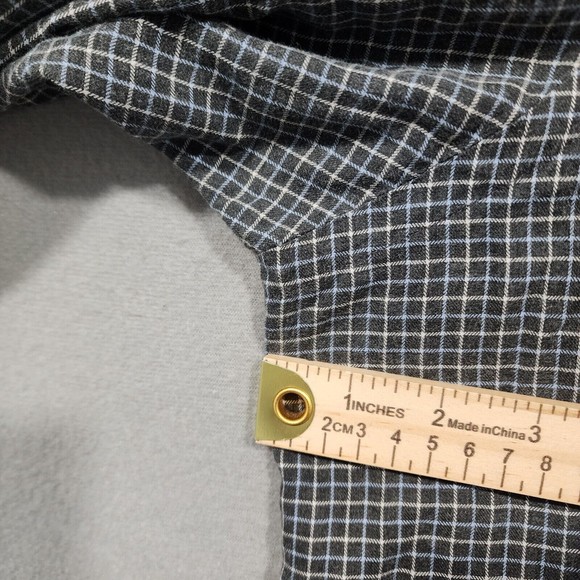 Polo Ralph Lauren Shirt Mens 3XB Black White Chekcer 100% Cotton Black Pony Vtg - Picture 12 of 16